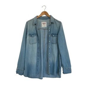 Mossimo Supply Co. Blue Button Down Shirt